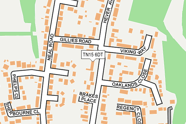 TN15 6DT map - OS OpenMap – Local (Ordnance Survey)