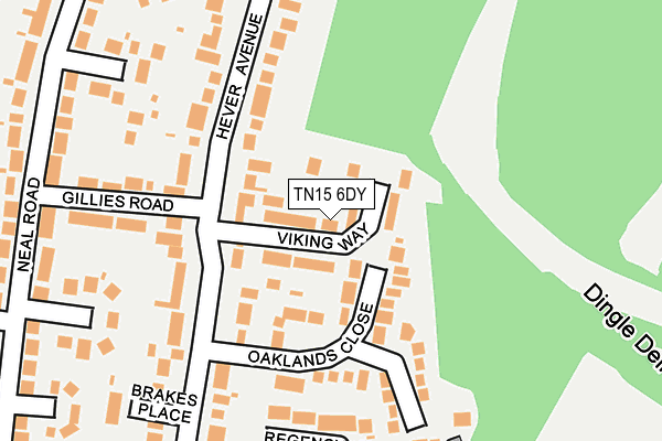 TN15 6DY map - OS OpenMap – Local (Ordnance Survey)