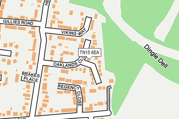 TN15 6EA map - OS OpenMap – Local (Ordnance Survey)