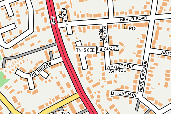 TN15 6EE map - OS OpenMap – Local (Ordnance Survey)