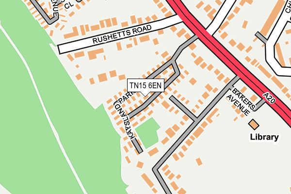 TN15 6EN map - OS OpenMap – Local (Ordnance Survey)