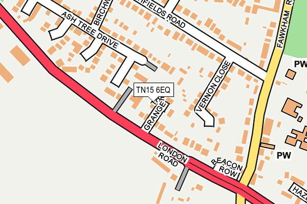 TN15 6EQ map - OS OpenMap – Local (Ordnance Survey)