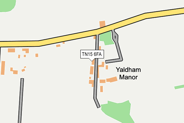 TN15 6FA map - OS OpenMap – Local (Ordnance Survey)