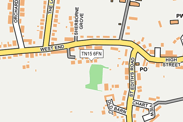 TN15 6FN map - OS OpenMap – Local (Ordnance Survey)