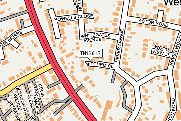 TN15 6HR map - OS OpenMap – Local (Ordnance Survey)