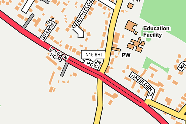 TN15 6HT map - OS OpenMap – Local (Ordnance Survey)