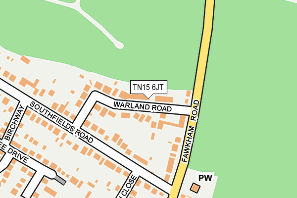 TN15 6JT map - OS OpenMap – Local (Ordnance Survey)