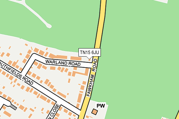 TN15 6JU map - OS OpenMap – Local (Ordnance Survey)