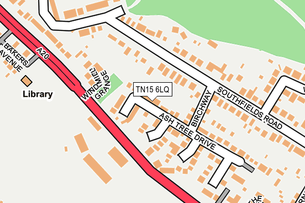 TN15 6LQ map - OS OpenMap – Local (Ordnance Survey)
