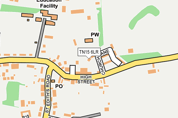 TN15 6LR map - OS OpenMap – Local (Ordnance Survey)
