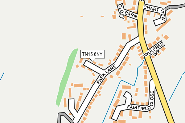 TN15 6NY map - OS OpenMap – Local (Ordnance Survey)