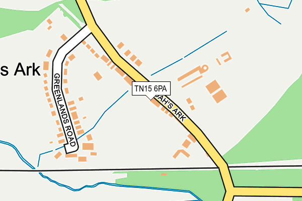 TN15 6PA map - OS OpenMap – Local (Ordnance Survey)