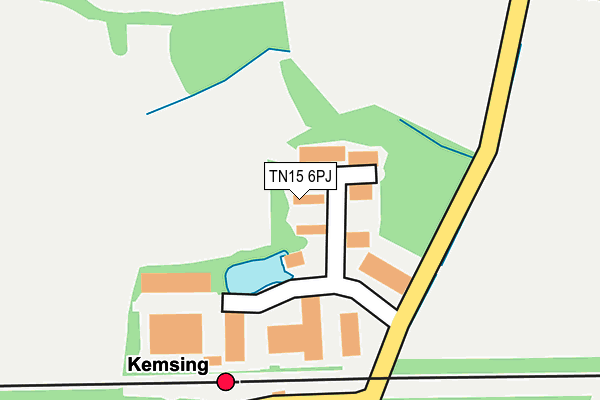 TN15 6PJ map - OS OpenMap – Local (Ordnance Survey)