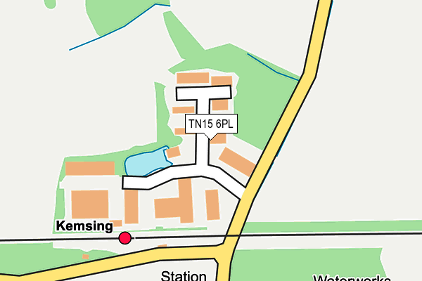 TN15 6PL map - OS OpenMap – Local (Ordnance Survey)