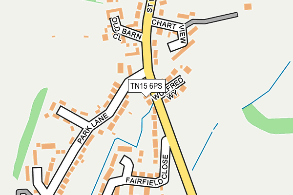 TN15 6PS map - OS OpenMap – Local (Ordnance Survey)