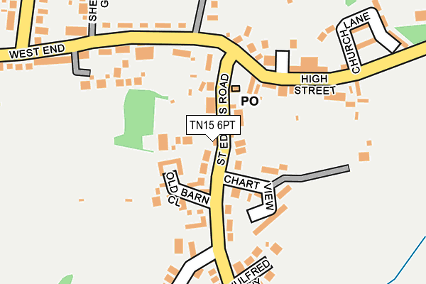 TN15 6PT map - OS OpenMap – Local (Ordnance Survey)