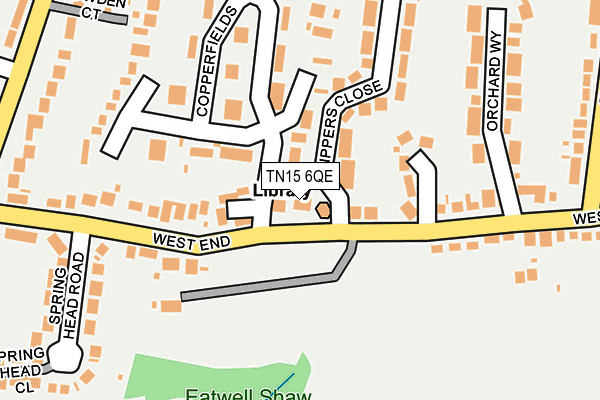 TN15 6QE map - OS OpenMap – Local (Ordnance Survey)