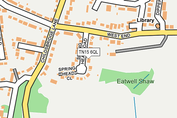 TN15 6QL map - OS OpenMap – Local (Ordnance Survey)