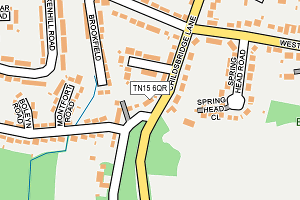 TN15 6QR map - OS OpenMap – Local (Ordnance Survey)