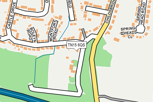 TN15 6QS map - OS OpenMap – Local (Ordnance Survey)