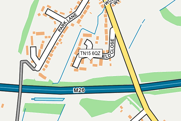 TN15 6QZ map - OS OpenMap – Local (Ordnance Survey)