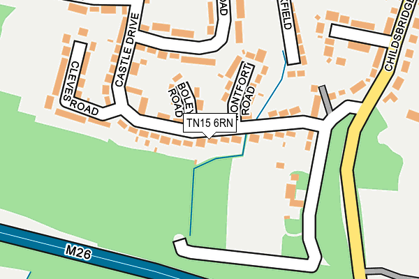 TN15 6RN map - OS OpenMap – Local (Ordnance Survey)