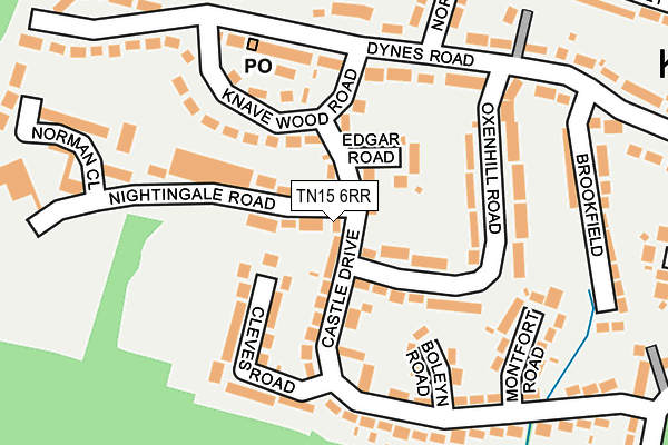 TN15 6RR map - OS OpenMap – Local (Ordnance Survey)