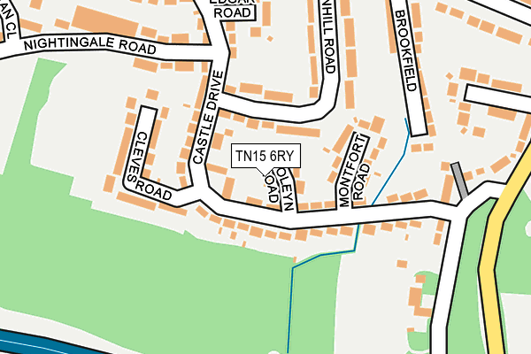 TN15 6RY map - OS OpenMap – Local (Ordnance Survey)
