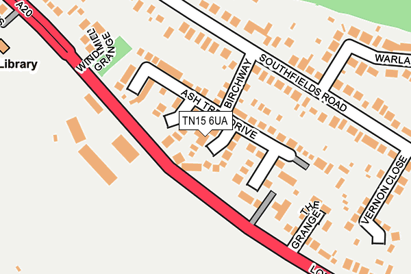 TN15 6UA map - OS OpenMap – Local (Ordnance Survey)