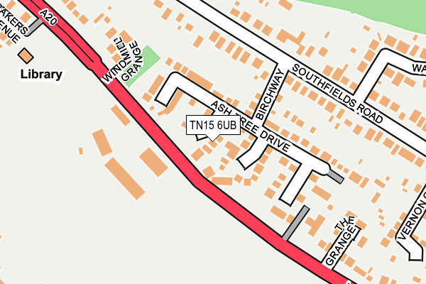 TN15 6UB map - OS OpenMap – Local (Ordnance Survey)