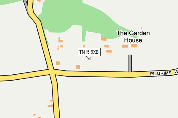 TN15 6XB map - OS OpenMap – Local (Ordnance Survey)