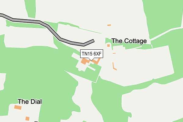 TN15 6XF map - OS OpenMap – Local (Ordnance Survey)