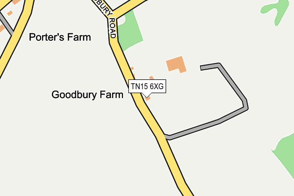 TN15 6XG map - OS OpenMap – Local (Ordnance Survey)