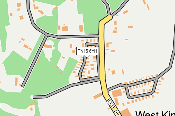 TN15 6YH map - OS OpenMap – Local (Ordnance Survey)