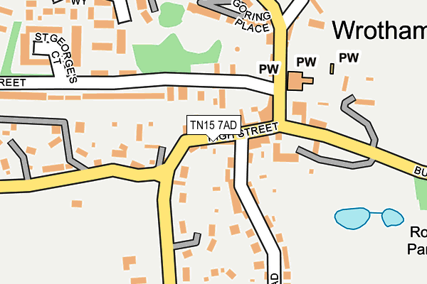 TN15 7AD map - OS OpenMap – Local (Ordnance Survey)