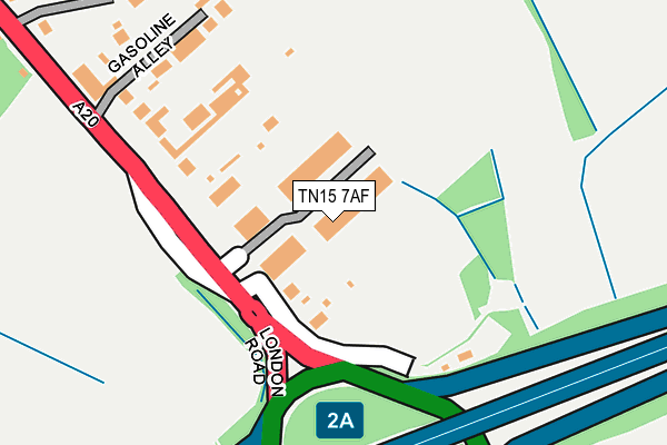 TN15 7AF map - OS OpenMap – Local (Ordnance Survey)