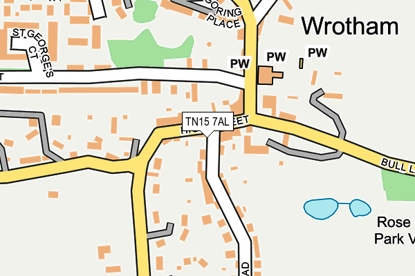 TN15 7AL map - OS OpenMap – Local (Ordnance Survey)