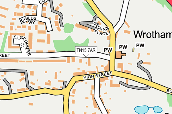 TN15 7AR map - OS OpenMap – Local (Ordnance Survey)
