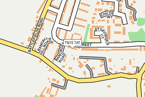 TN15 7AT map - OS OpenMap – Local (Ordnance Survey)