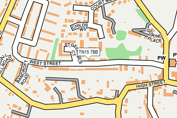 TN15 7BB map - OS OpenMap – Local (Ordnance Survey)