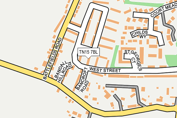 TN15 7BL map - OS OpenMap – Local (Ordnance Survey)