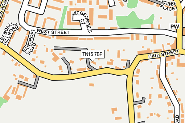 TN15 7BP map - OS OpenMap – Local (Ordnance Survey)