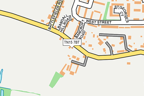 TN15 7BT map - OS OpenMap – Local (Ordnance Survey)