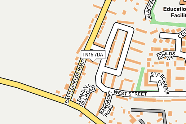 TN15 7DA map - OS OpenMap – Local (Ordnance Survey)