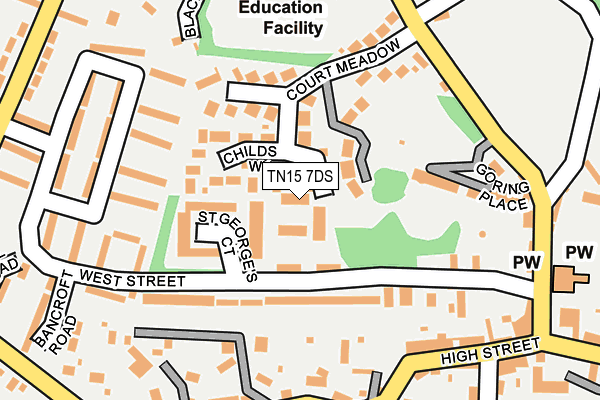 TN15 7DS map - OS OpenMap – Local (Ordnance Survey)