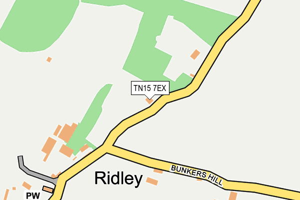 TN15 7EX map - OS OpenMap – Local (Ordnance Survey)