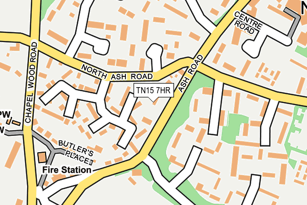 TN15 7HR map - OS OpenMap – Local (Ordnance Survey)