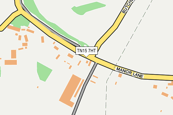 TN15 7HT map - OS OpenMap – Local (Ordnance Survey)