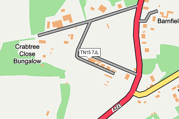 TN15 7JL map - OS OpenMap – Local (Ordnance Survey)