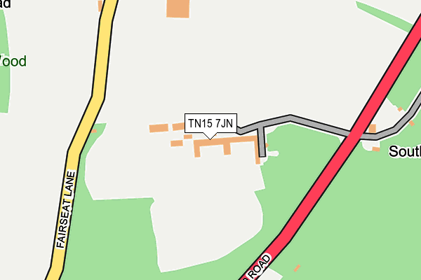 TN15 7JN map - OS OpenMap – Local (Ordnance Survey)